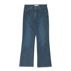 LEVI'S Perfectly Slimming 512 BOOT CUT JEANS Back Flap Pockets Dark 8 SHORT S